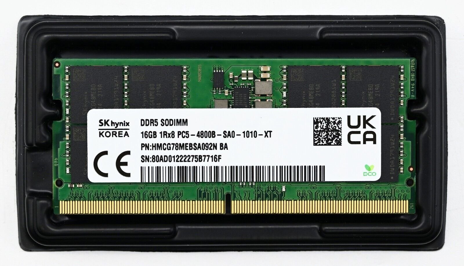 16GB DDR5 4800MHz SODIMM Laptop RAM - SK Hynix