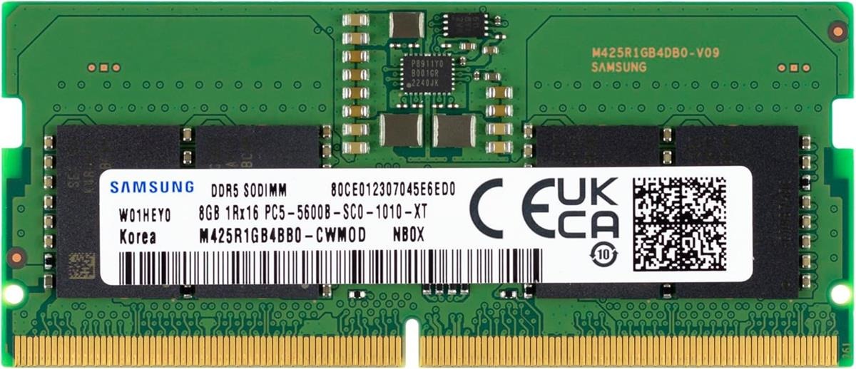 8GB DDR5 5600MHz SODIMM Laptop RAM - Samsung